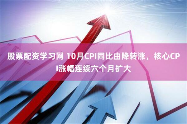 股票配资学习网 10月CPI同比由降转涨，核心CPI涨幅连续六个月扩大